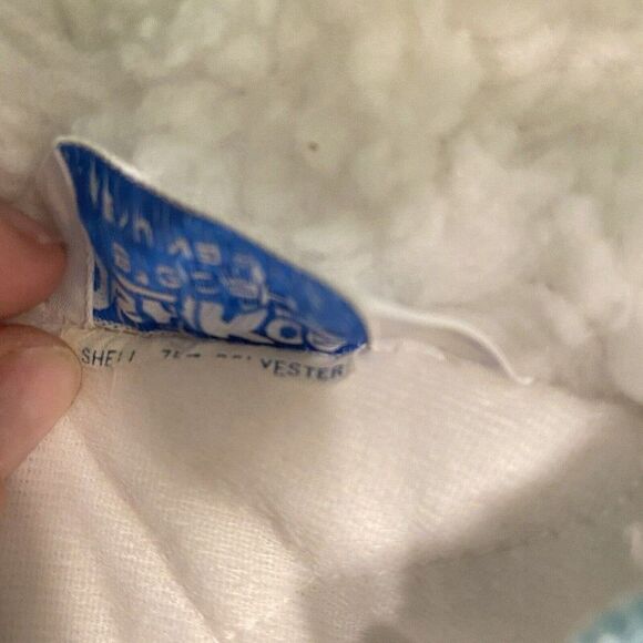 Vintage Oshkosh Corduroy Aqua Blue Floral Baby Infant Snowsuit Bunting USA HTF - Picture 6 of 8